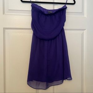 EXPRESS Royal Blue Strapless Dress